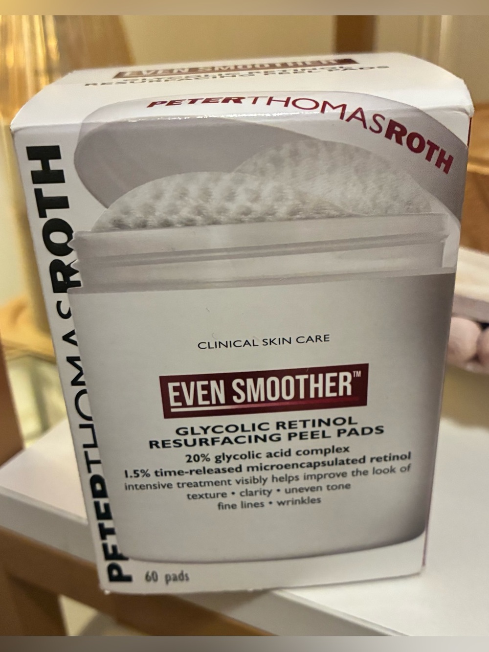 Peter Thomas Roth Even Smoother Glycolic Retinol Peel Pads 60 Ct